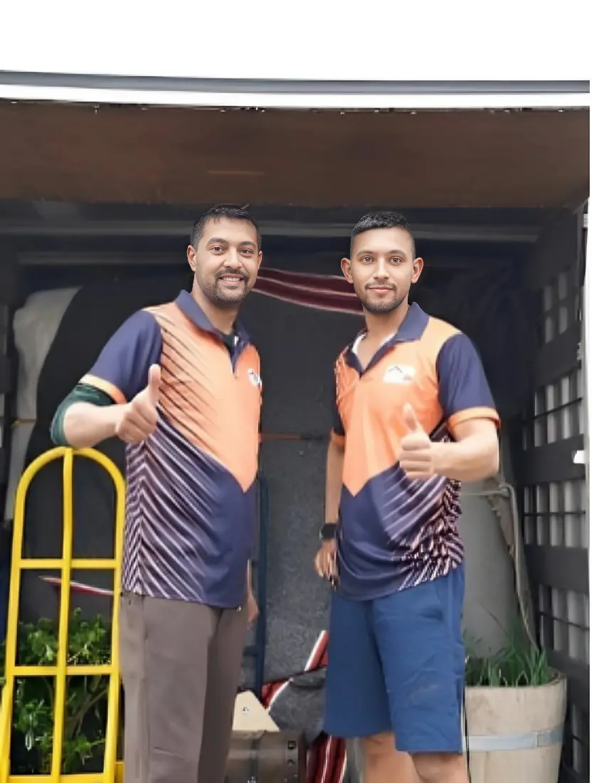 Professional home movers in Christchurch loading a moving truck